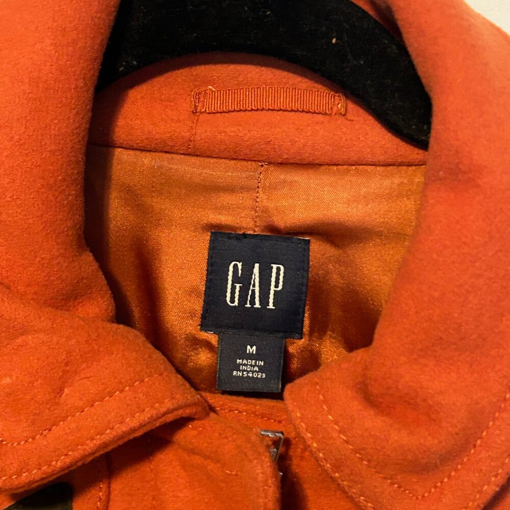 Orange Gap Wool Jacket With Unique Toggle Closure… - image 3